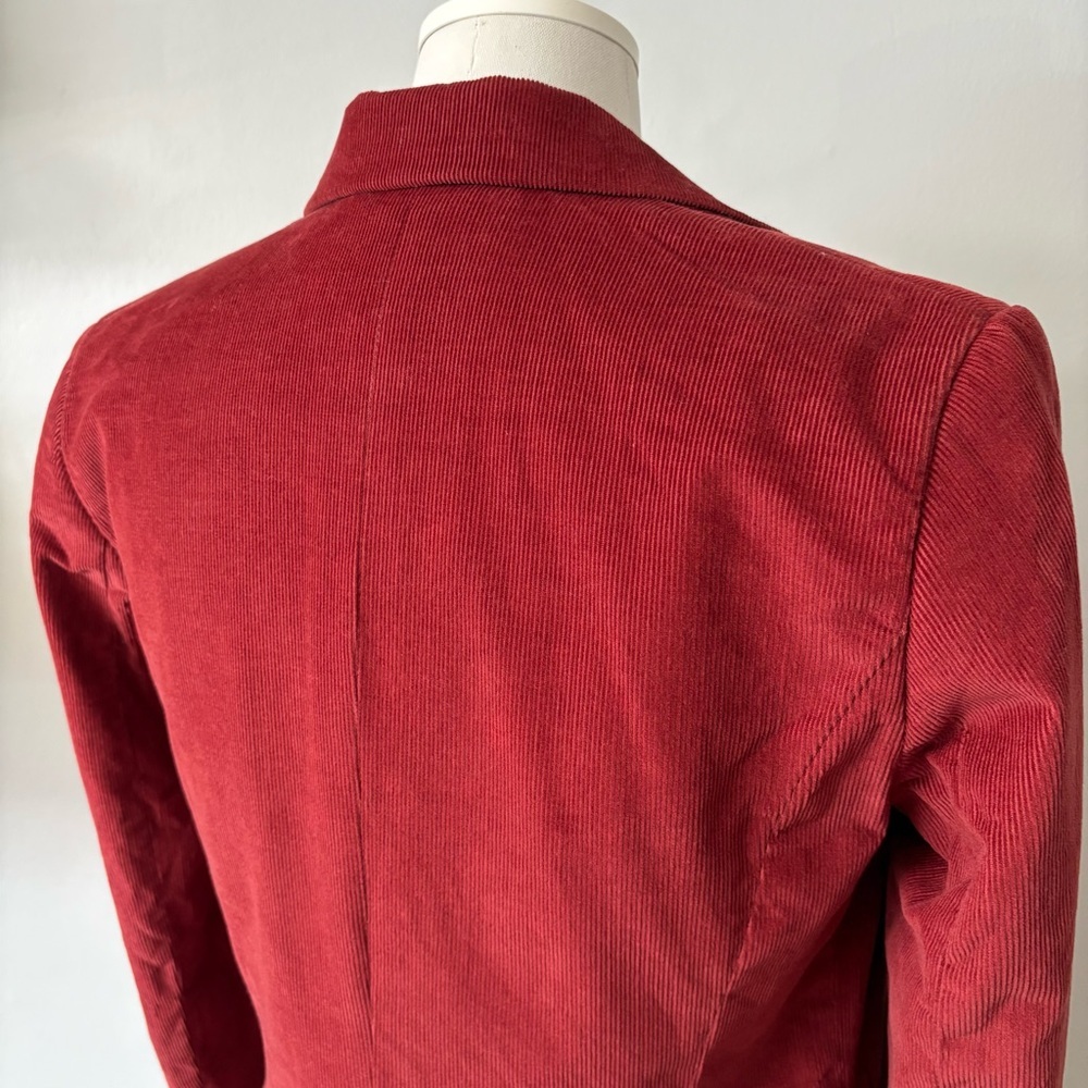Babaton Rust Corduroy Blazer Women’s Size 4 Aritzia Jacket - Picture 5 of 14